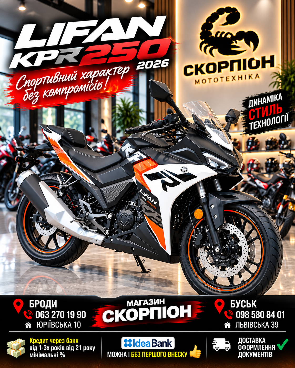Мотоцикл LIFAN KPR 250 (2026)