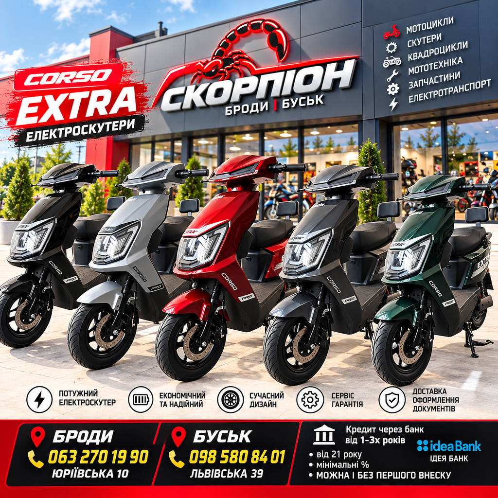 CORSO EXTRA XT-672701 — електромопед LiFePO₄ 64 В 30 А·год