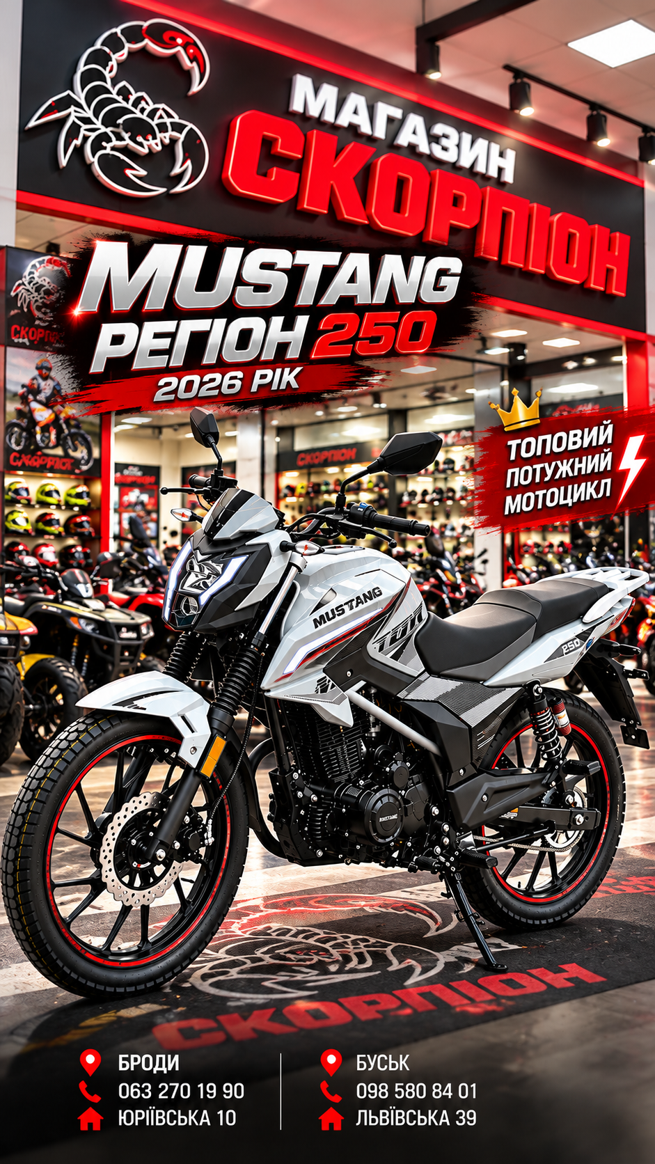 MUSSTANG REGION MT250 2026