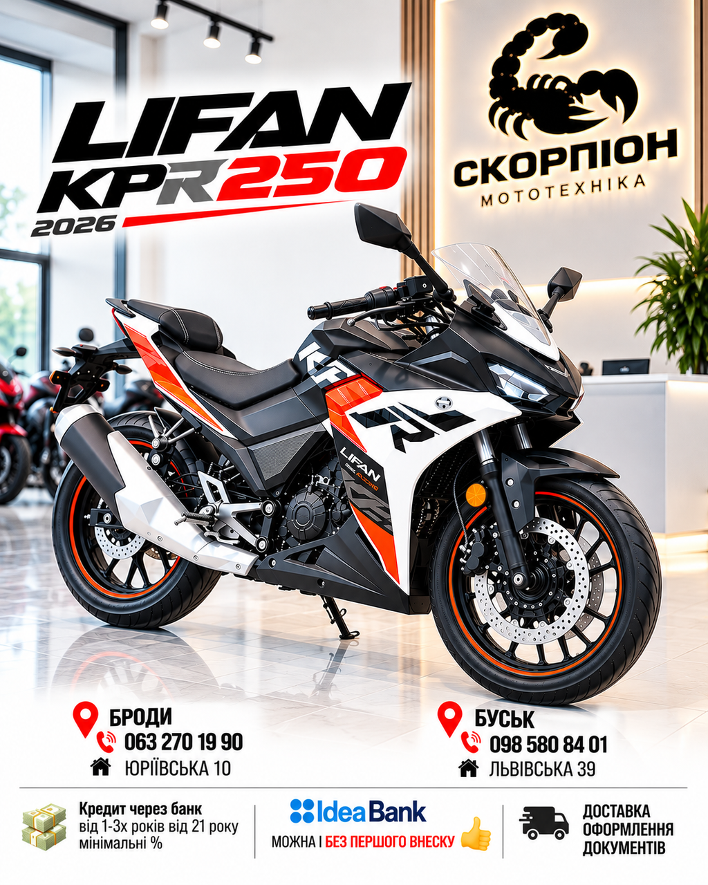 Мотоцикл LIFAN KPR 250 (2026)