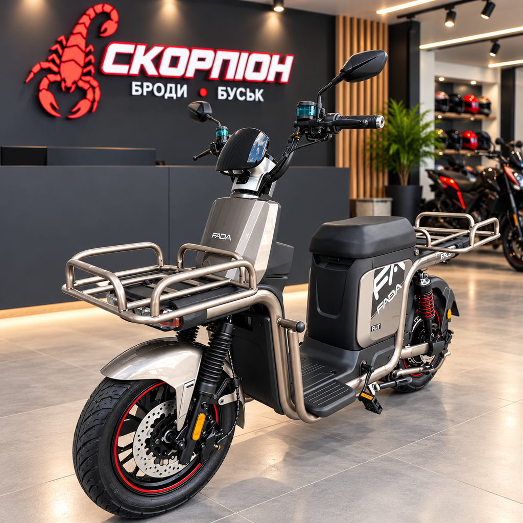 FADA FLIT III — електроскутер 1200 Вт, 72 В / 25 А·год