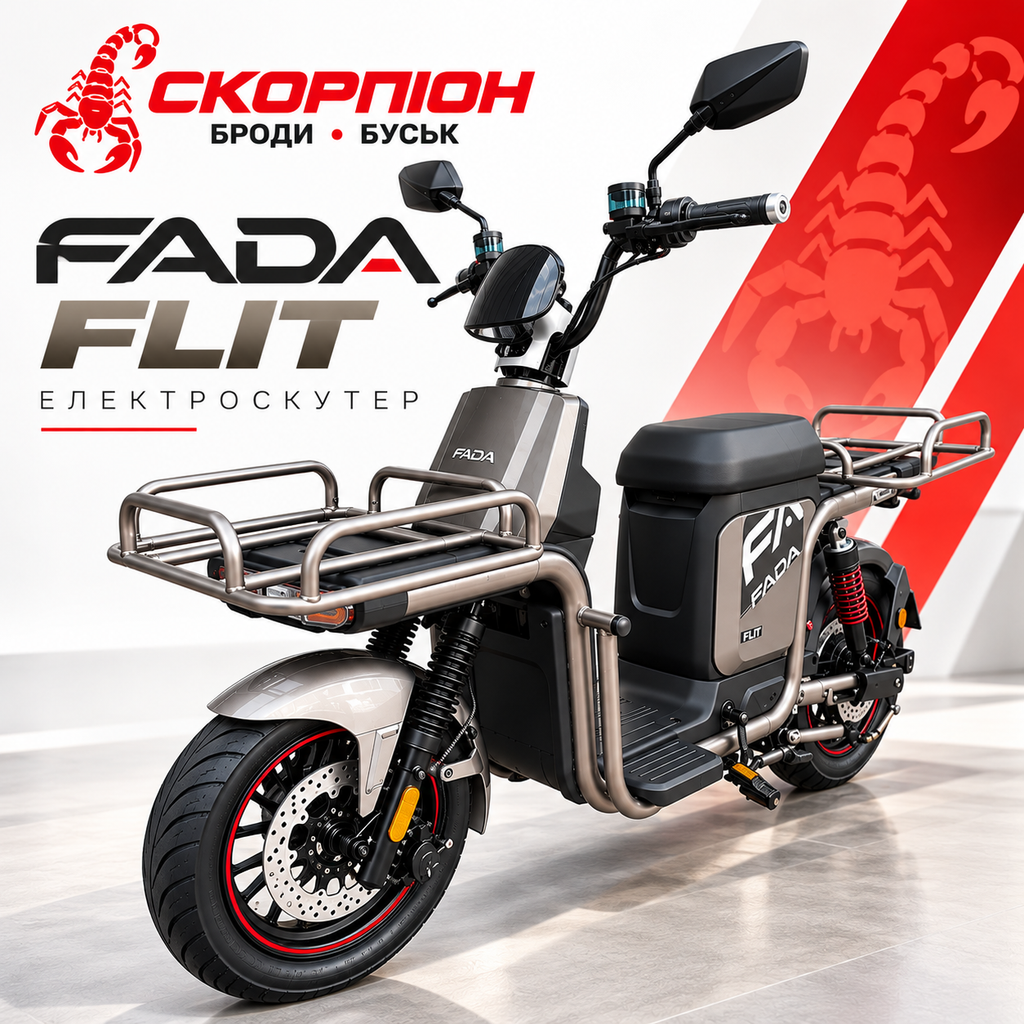 FADA FLIT III — електроскутер 1200 Вт, 72 В / 25 А·год