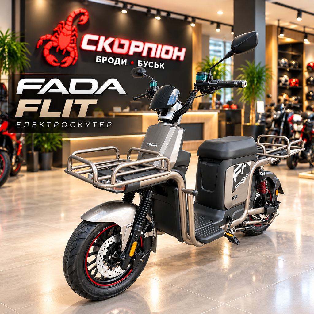 FADA FLIT III — електроскутер 1200 Вт, 72 В / 25 А·год